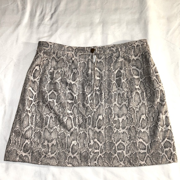 Free People Y2K Faux Snake Skin Mini Skirt - Picture 4 of 6